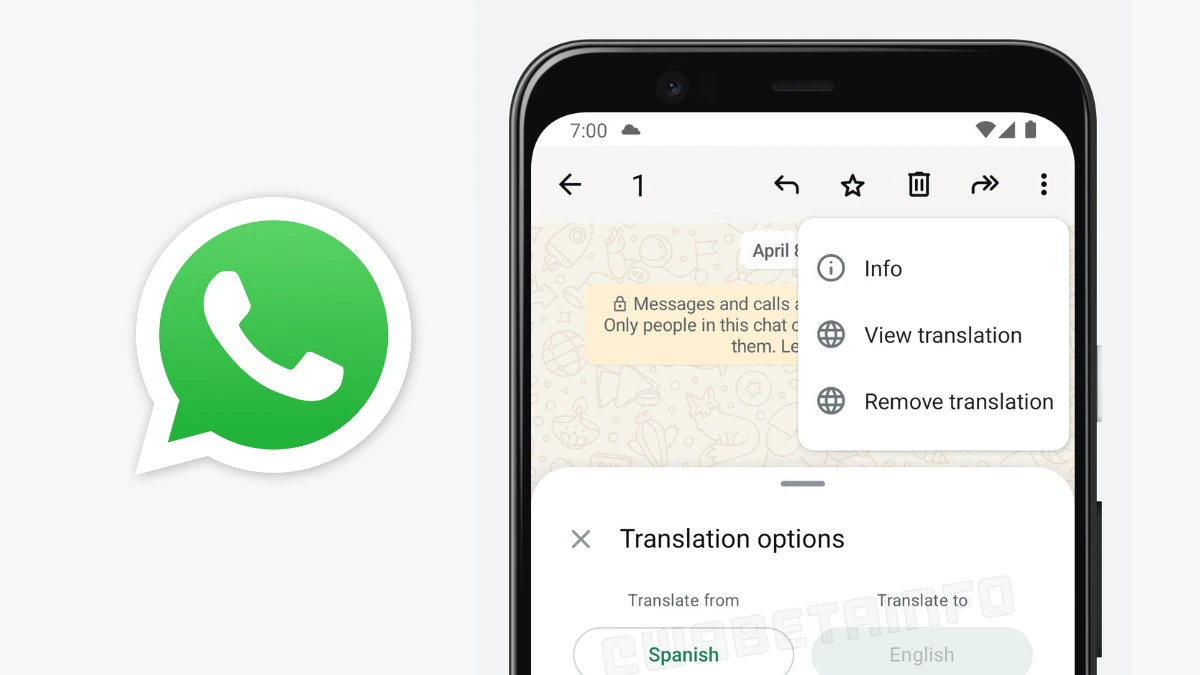 WhatsApp Mesajlarınızı 21 Dile Çevirme Özelliği Geliyor